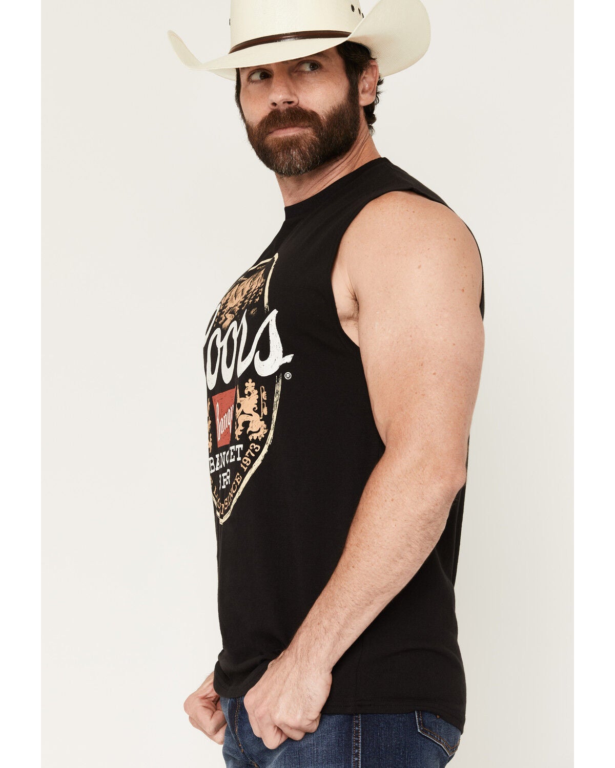 Image #2 - Coors Men's Logo Graphic Muscle T-Shirt, Black, hi-res