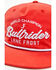 Image #2 - Lane Front Men's Bullriders Retro Logo Rope Solid-Back Ball Cap , Red, hi-res