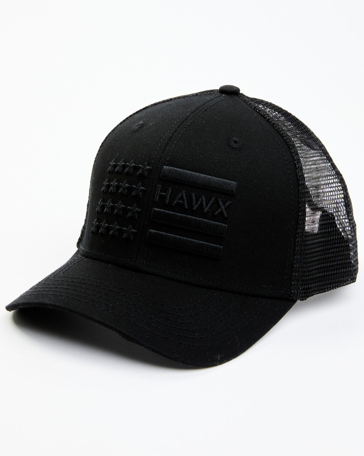 Image #1 - Hawx Men's Stars & Stripes Logo Ball Cap, Black, hi-res