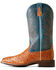 Image #2 - Ariat Men's Brandin' Ultra Exotic Western Boots - Broad Square Toe, Beige, hi-res