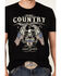 Image #3 - Cody James Men's Pure Country Short Sleeve Graphic T-Shirt , Black, hi-res
