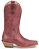 Image #2 - Justin Women's Josephine Western Boots - Snip Toe, Fuchsia, hi-res