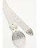 Image #3 - Idyllwind Women's Lovell Rhinestone Oval Buckle Belt, Silver, hi-res