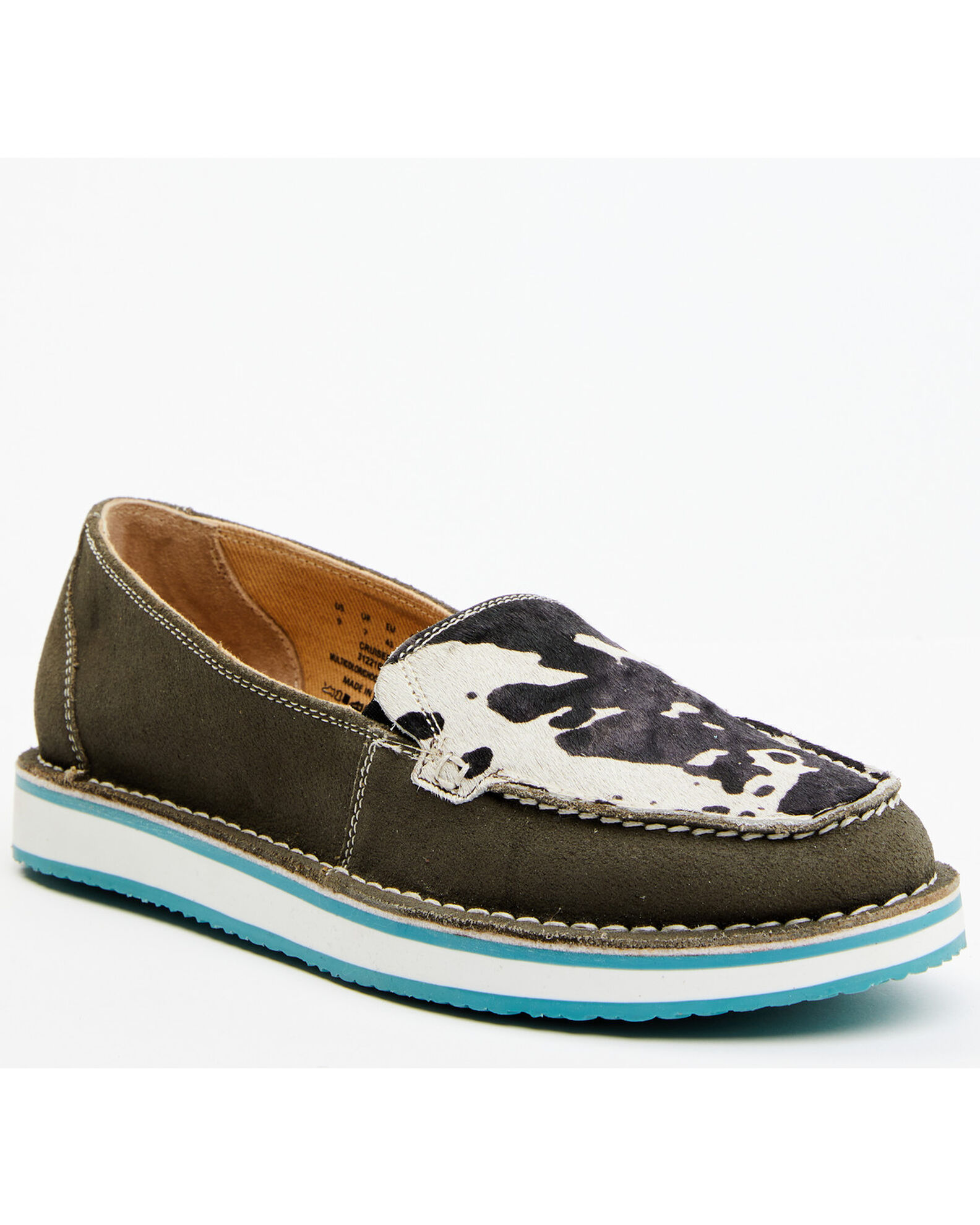 Cow fur shoes top