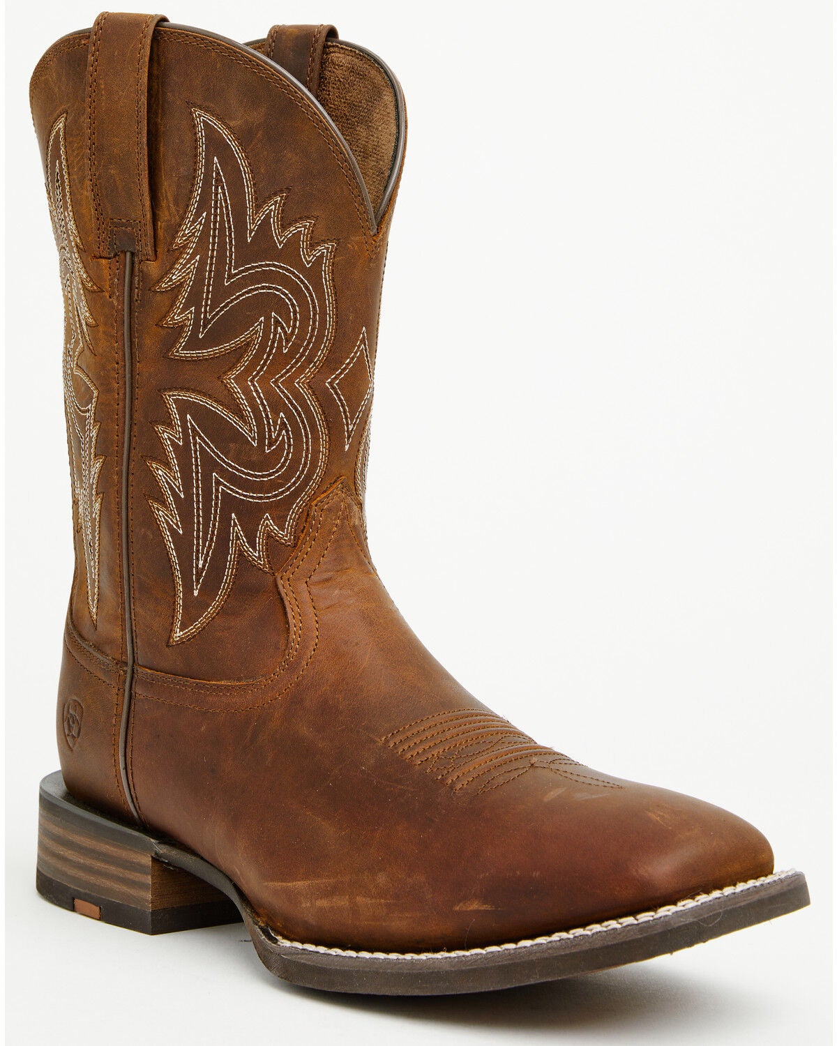 Image #1 - Ariat Men's Big Rig Performance Western Boots - Broad Square Toe, Brown, hi-res