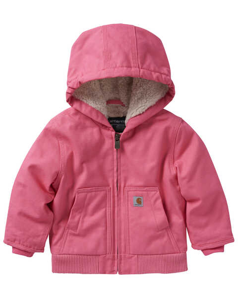 Image #1 - Carhartt Infant Girls' Insulated Active Jacket, Pink, hi-res