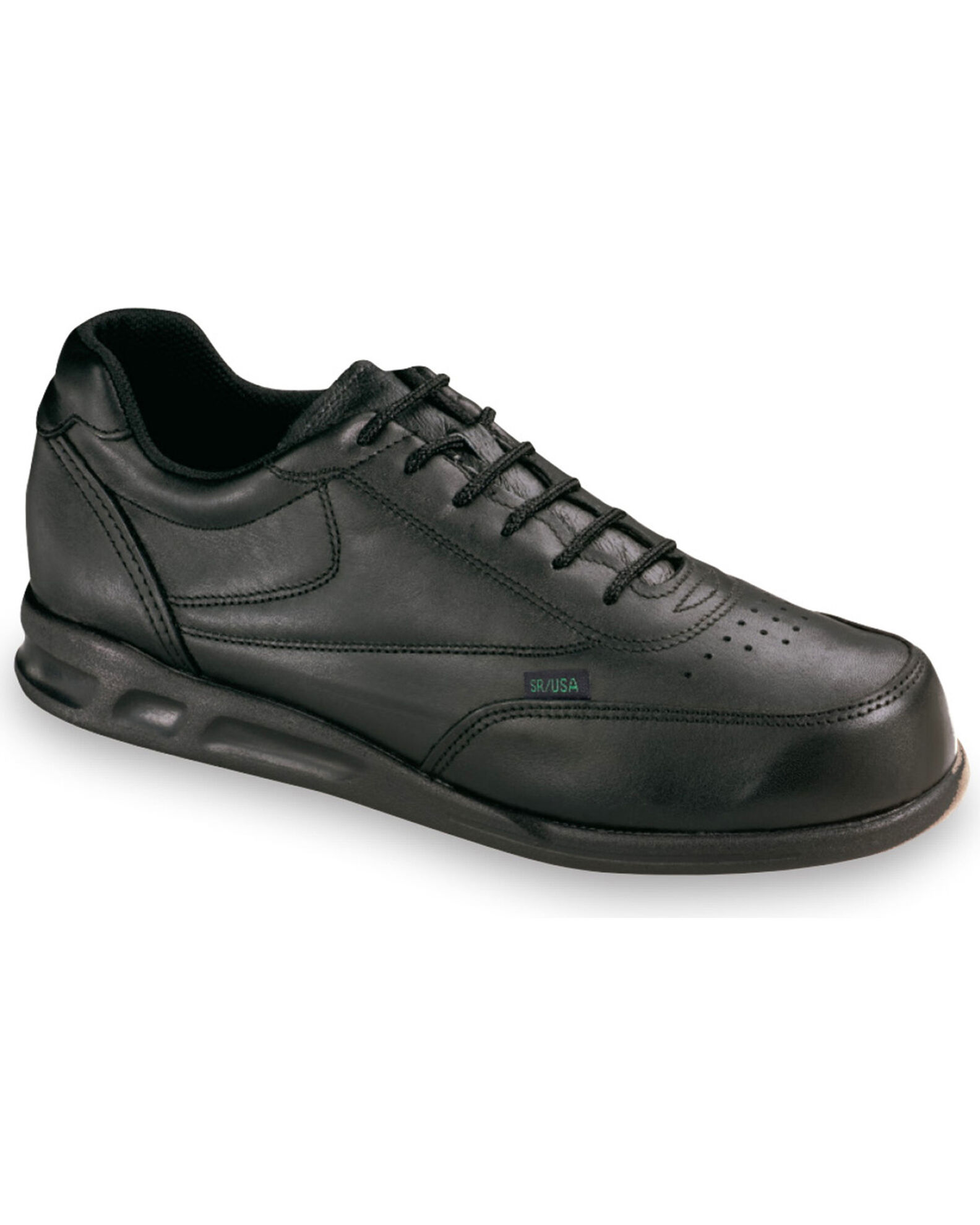 Image #1 - Thorogood Men's American Heritage Postal Certified Athletic Oxfords, Black, hi-res