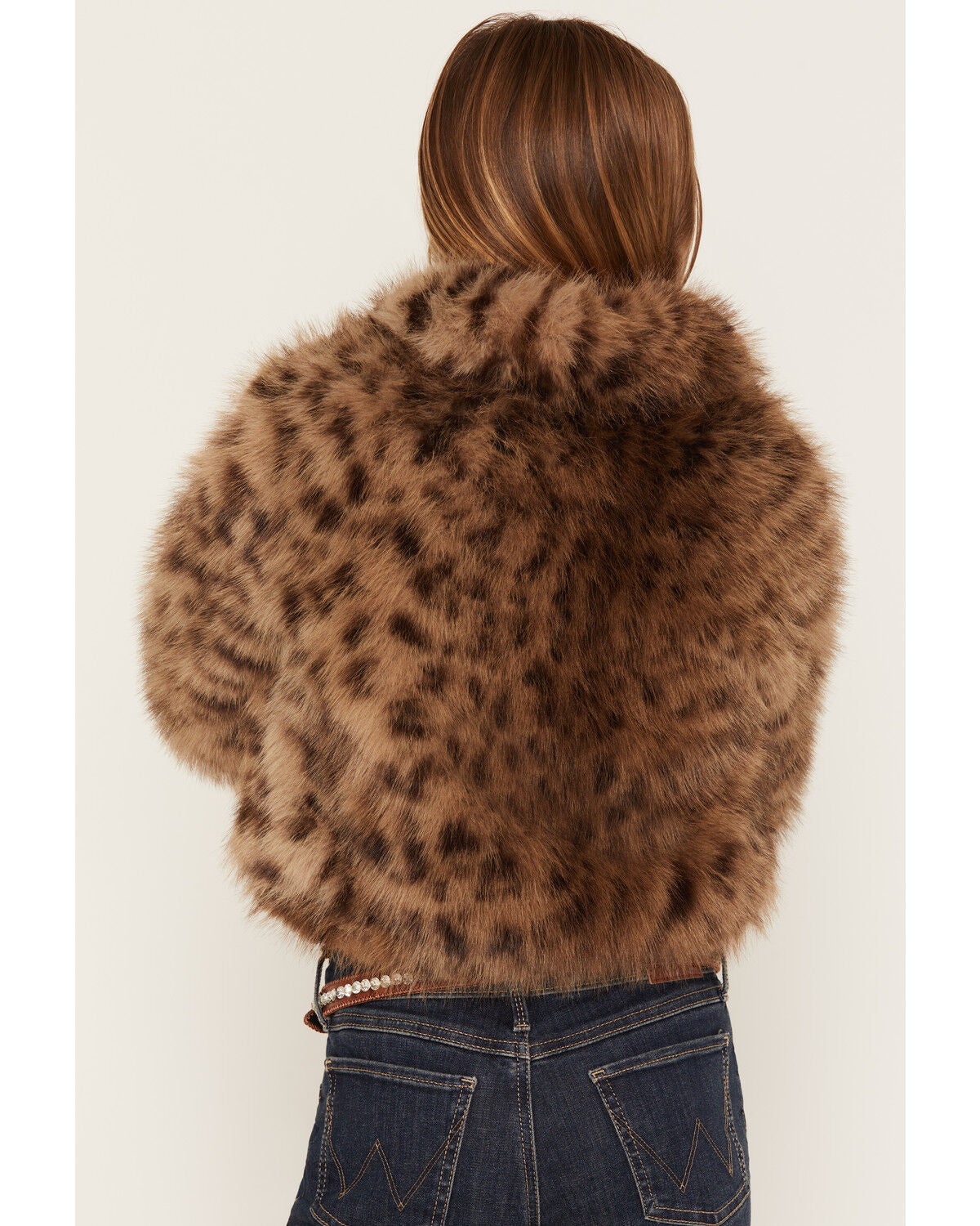 Image #4 - Shyanne Girls' Maggie Leopard Print Faux Fur Jacket, Leopard, hi-res