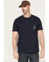 Image #1 - Thorogood Men's American Made Short Sleeve Pocket T-Shirt, Dark Blue, hi-res
