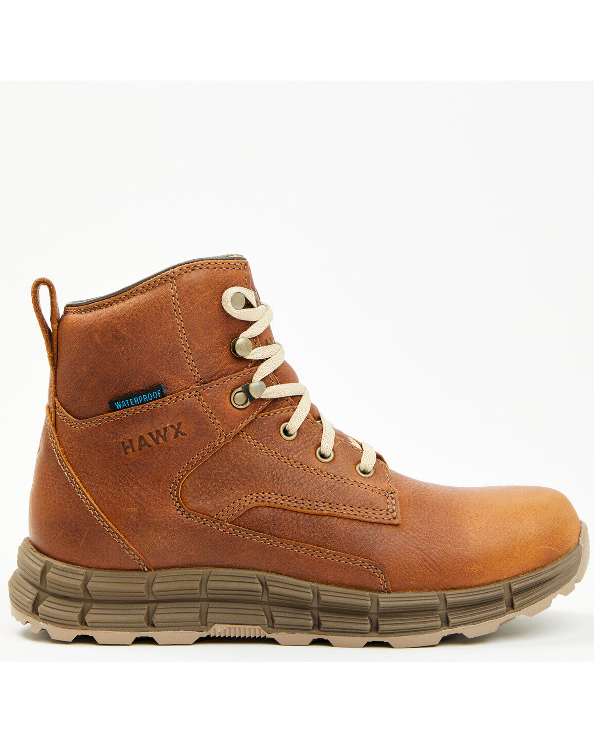 Image #2 - Hawx Men's 6" Waterproof Hiking Boots - Soft Toe, Tan, hi-res