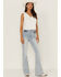 Image #2 - Idyllwind Women's Quail Ridge Lace Back Top, White, hi-res