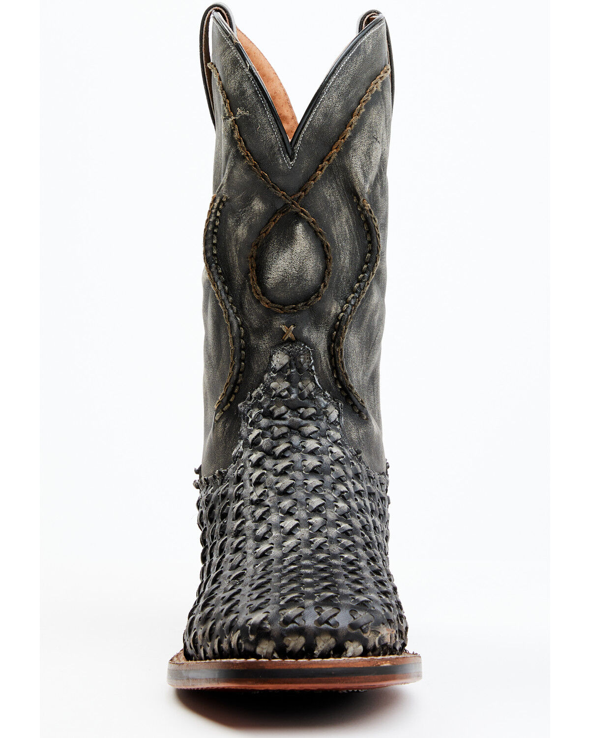 Image #4 - Dan Post Men's Stanley Basket Weave Western Boots - Broad Square Toe , , hi-res