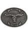 Image #1 - Cody James Men's Etched Longhorn Buckle, Silver, hi-res