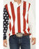Image #3 - RANK 45&reg; Men's Ranger American Flag Long Sleeve Polo, Multi, hi-res
