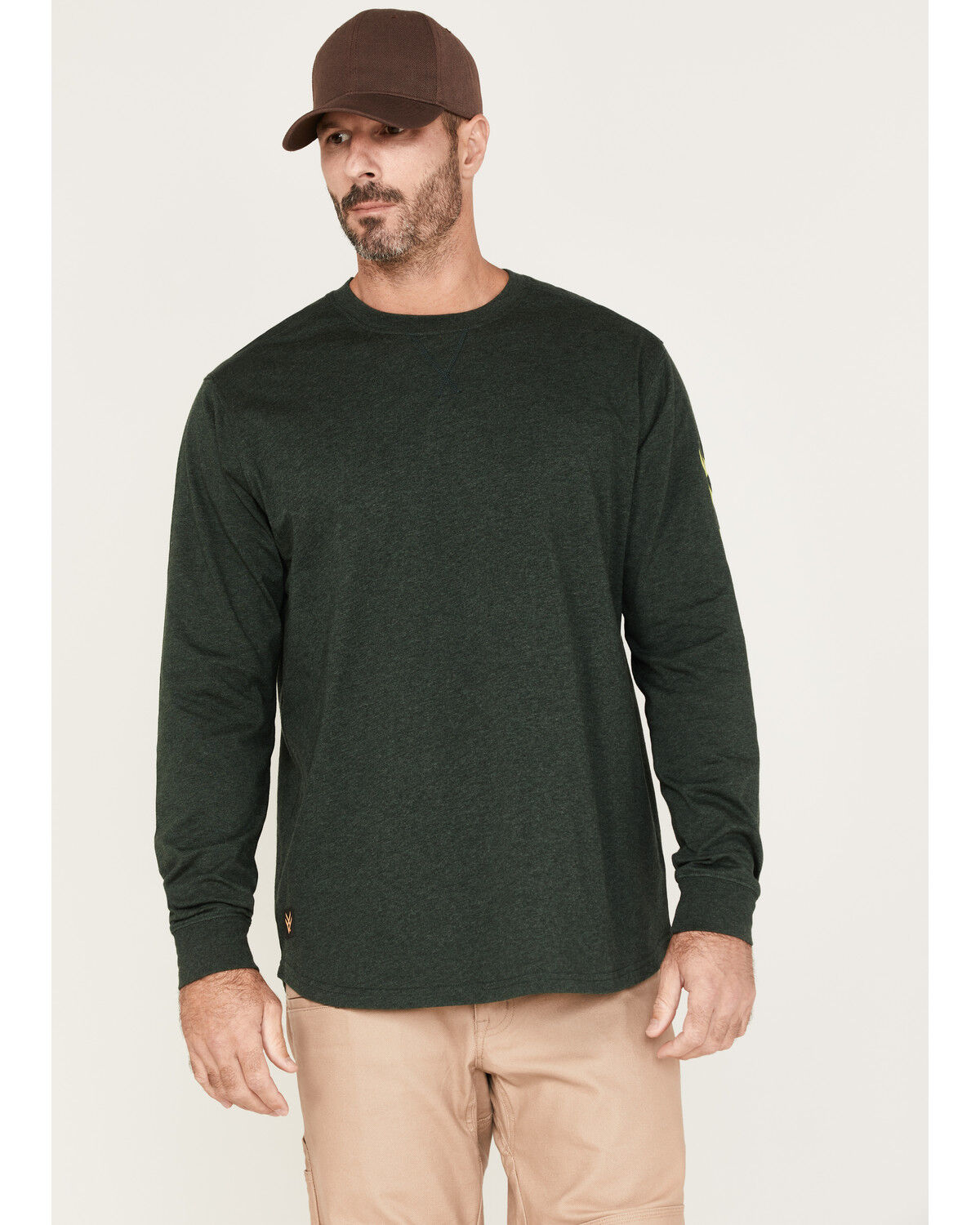 Image #1 - Hawx Men's Logo Graphic Work T-Shirt, Dark Green, hi-res