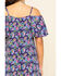 Image #5 - Red Label by Panhandle Women's Cold Shoulder Dress, Navy, hi-res