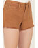 Image #2 - Shyanne Women's Mid Rise Shorts, Brown, hi-res