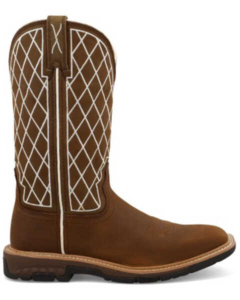 Image #2 - Twisted X Women's Distressed Brown Western Work Boots - Soft Toe, Brown, hi-res