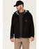 Image #1 - Hawx Men's Pro Elements Zip-Front Hooded Poly-Shell Work Jacket , Black, hi-res