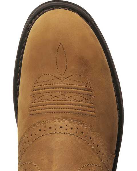 Image #6 - Ariat Men's H20 WorkHog® Work Boots - Round Toe, Aged Bark, hi-res