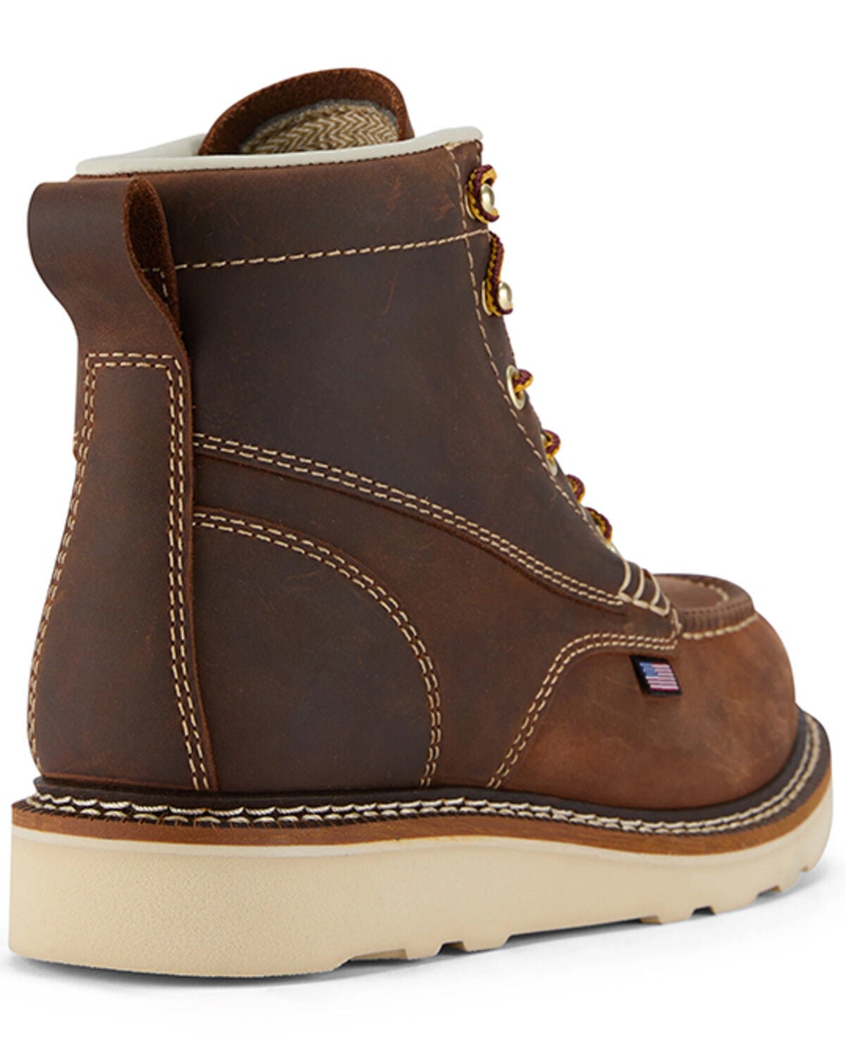 Image #5 - US Boot Men's 6" Driftlock Waterproof Moc Work Boots - Soft Toe, Brown, hi-res