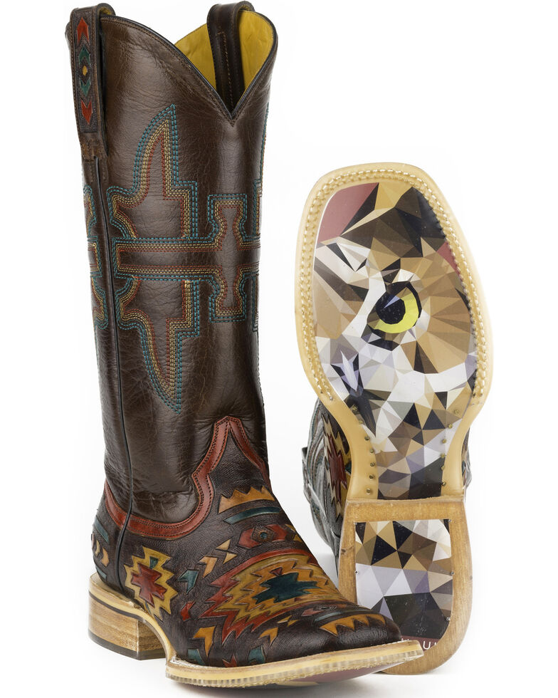 Tin Haul South by SW Cowgirl Boots - Square Toe, Multi, hi-res