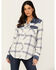 Image #2 - Idyllwind Women's Ethel Featherlight Plaid Print Long Sleeve Pearl Snap Western Shirt, Steel Blue, hi-res