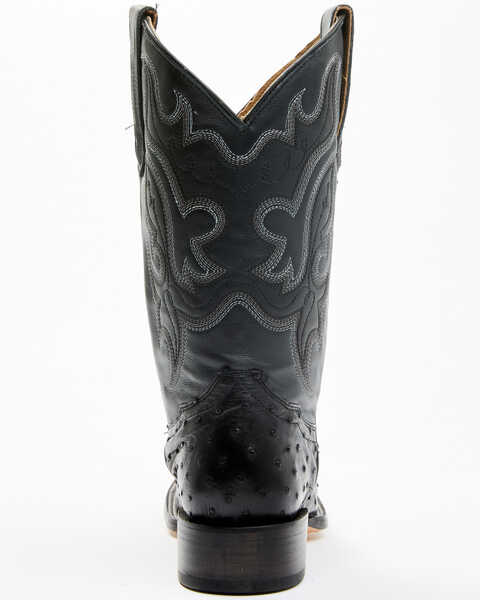 Image #5 - Cody James Men's Exotic Full Quill Ostrich Western Boots - Broad Square Toe , Black, hi-res
