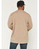 Image #4 - Hawx Men's Solid Graphic Logo Long Sleeve Work T-Shirt, Tan, hi-res
