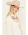 Image #2 - Rockmount Ranchwear Women's Embroidered Scenic Long Sleeve Pearl Snap Western Shirt, Ivory, hi-res