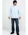 Image #6 - Wrangler 20X Men's FR Tonal Stripe Long Sleeve Work Shirt - Big , Blue, hi-res