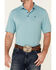 Image #3 - Cinch Men's ARENAFLEX Short Sleeve Polo Shirt , Light Blue, hi-res