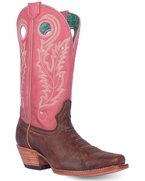 Corral Women's Embroidered Western Boots - Square Toe , Brown, hi-res