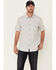 Image #1 - Moonshine Spirit Men's Haystack Solid Short Sleeve Snap Western Shirt , Grey, hi-res