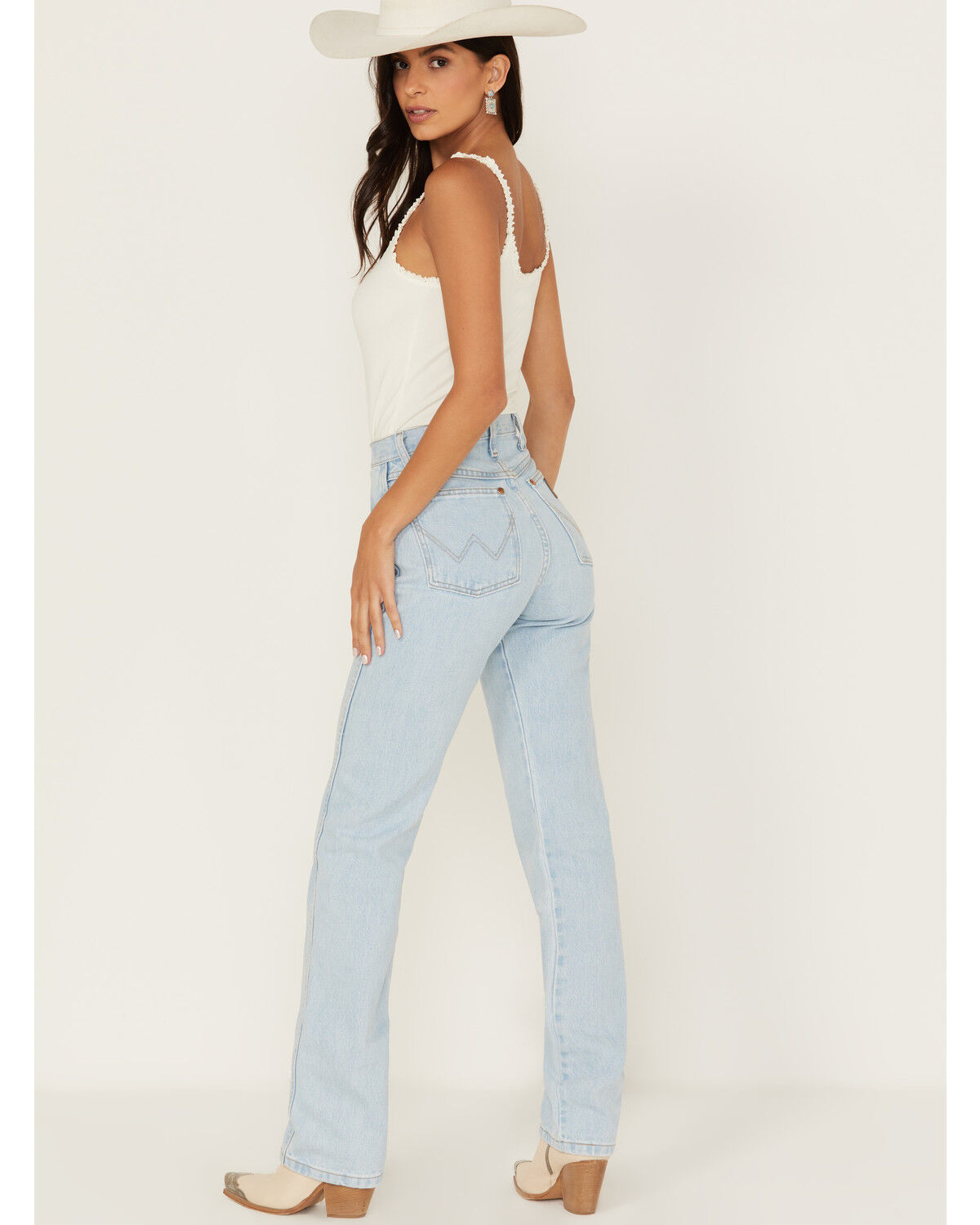Image #3 - Wrangler Women's Light Wash Slim Fit Cowboy Cut Jeans, Light Wash, hi-res