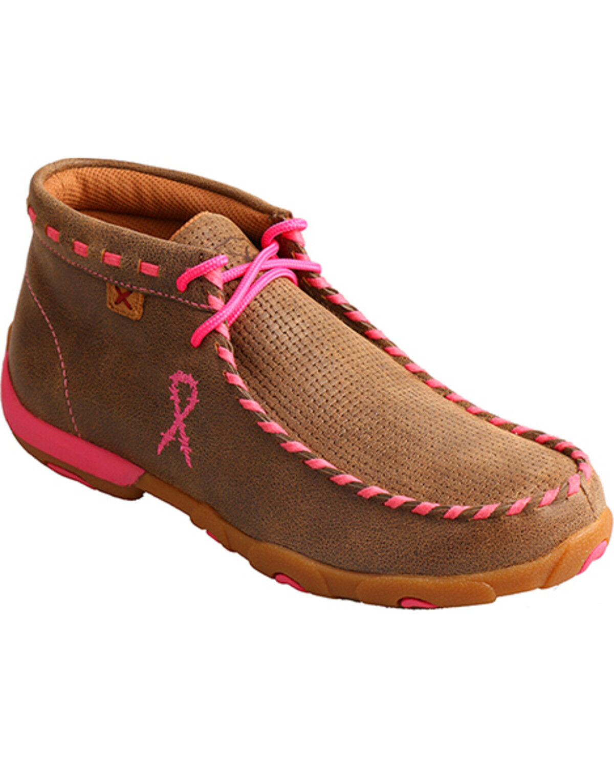 pink driving moccasins