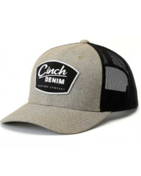 Cinch Men's Logo Patch Ball Cap, Beige/khaki, hi-res