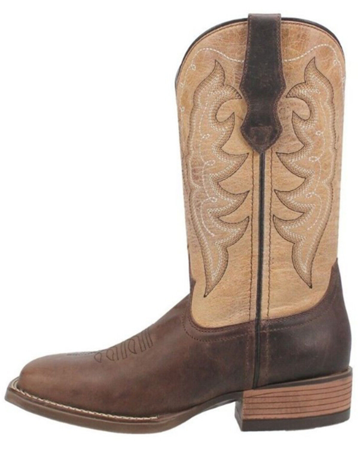 Image #3 - Laredo Women's 11" Western Boots - Broad Square Toe, Brown, hi-res