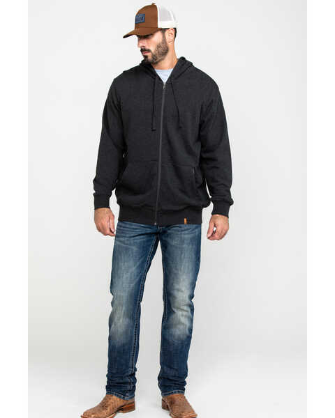 Image #6 - Wrangler Riggs Men's Terry Solid Full Zip Work Hooded Jacket , Black, hi-res
