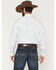 Image #4 - Cinch Men's Stripe Print Tencel Long Sleeve Button-Down Western Shirt, White, hi-res