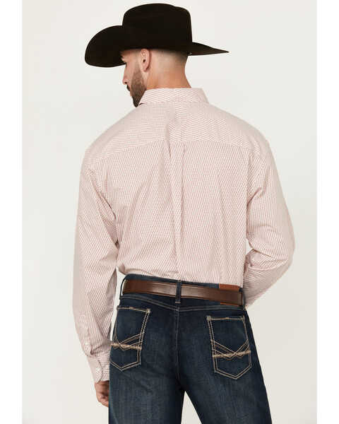 Image #4 - Wrangler Men's Classics Print Long Sleeve Button-Down Western Shirt, Red, hi-res
