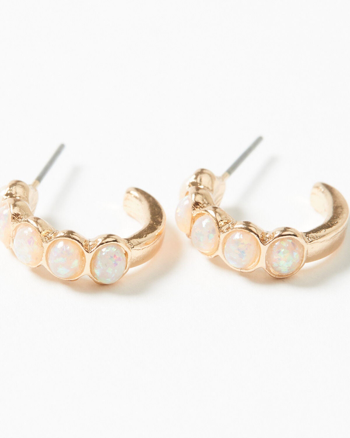 Image #3 - Shyanne Women's Puffy Heart Earring Set - 5 Piece, Gold, hi-res