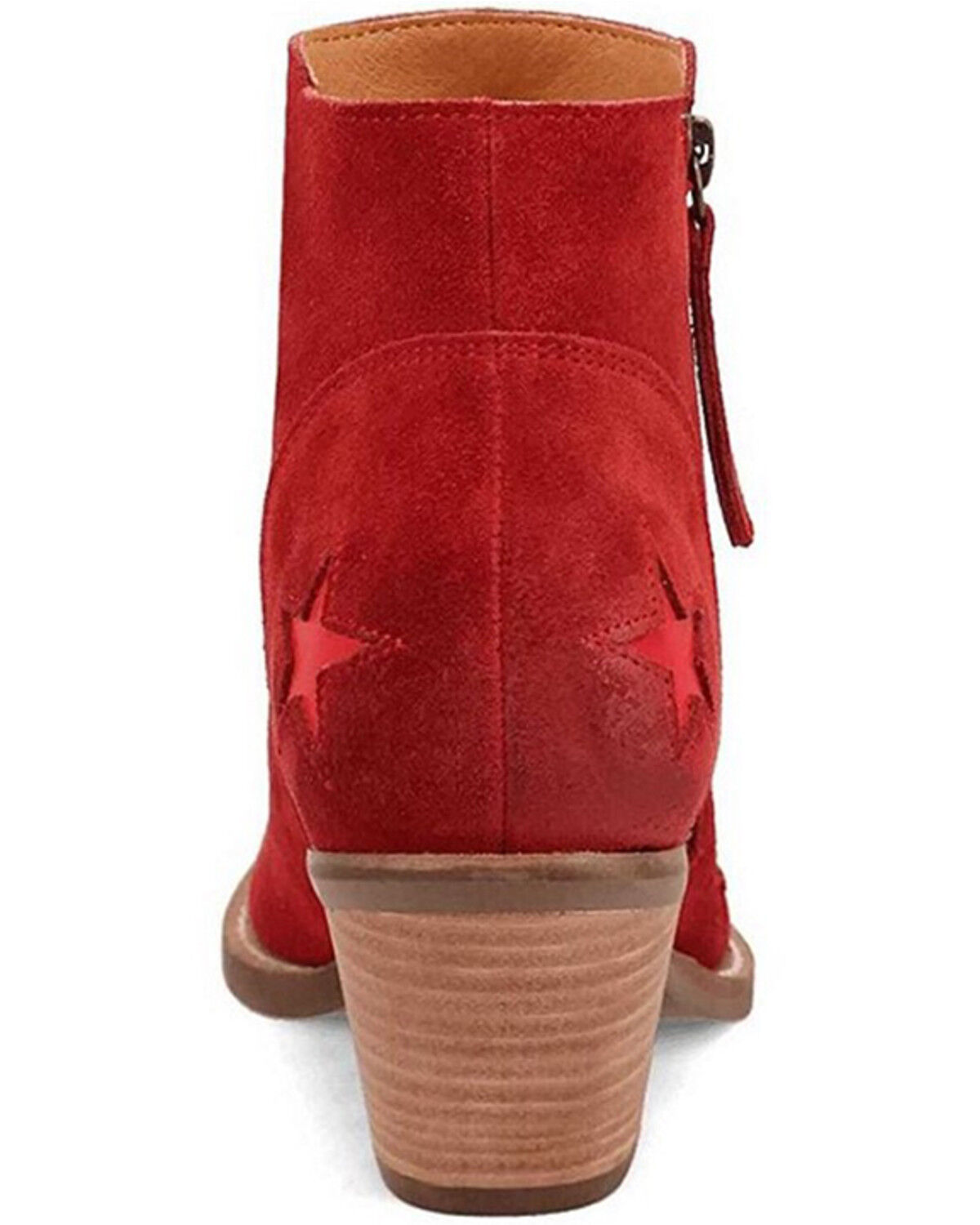 Image #5 - Dingo Women's Little Star Suede Western Booties - Snip Toe, , hi-res