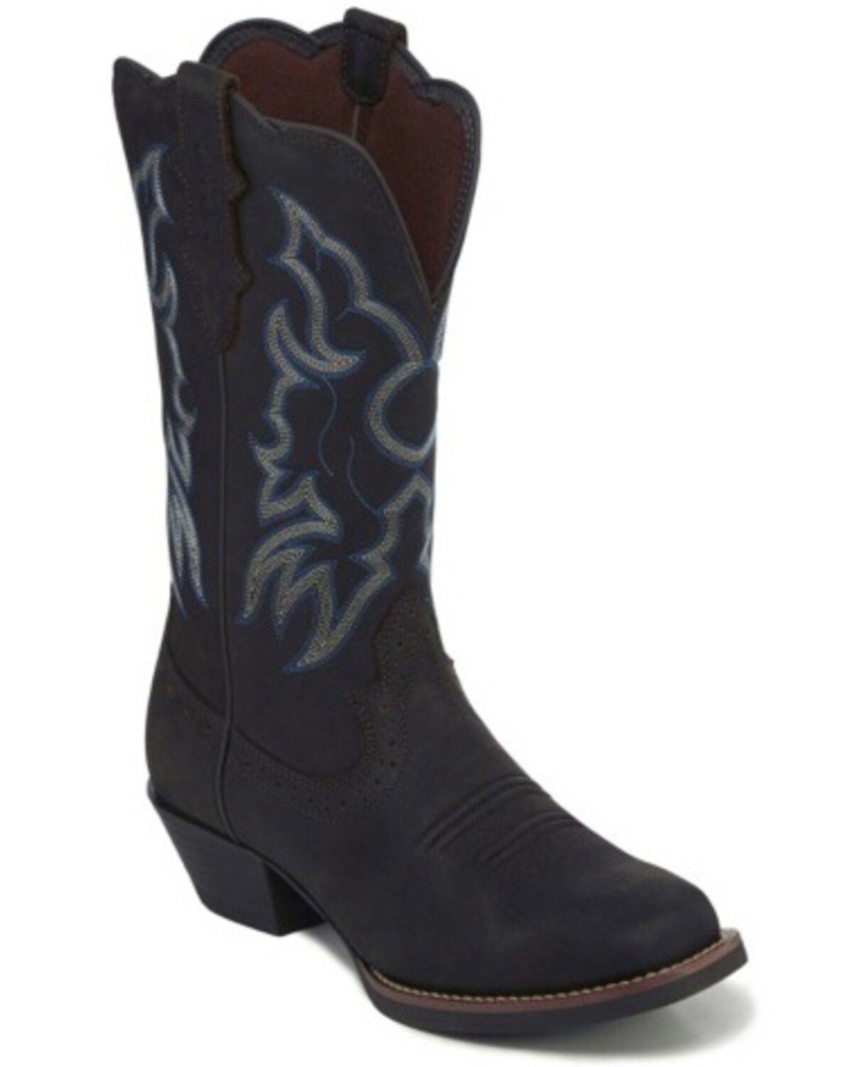 dark brown western boots