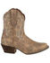 Durango Women's Crush Fashion Booties - Round Toe, Tan, hi-res