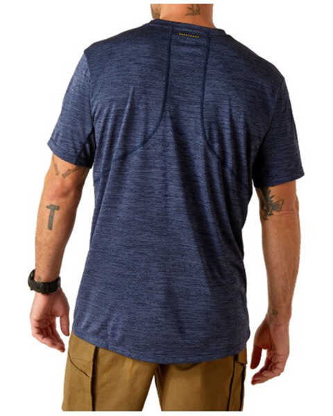 Image #2 - Ariat Men's Rebar Evolution Athletic Fit Short Sleeve T-Shirt , Navy, hi-res