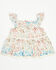 Image #3 - Shyanne Toddler Girls' Floral Print Sleeveless Ruffle Top, Ivory, hi-res