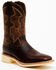 Image #1 - RANK 45® Men's Bullet Advanced Western Performance Boots - Broad Square Toe, Brown, hi-res