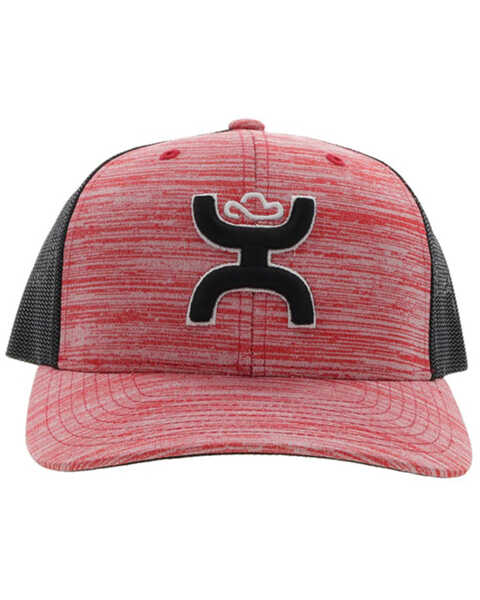 Image #3 - Hooey Men's Sterling Logo Embroidered Trucker Cap, Red, hi-res