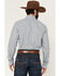 Image #4 - Cinch Men's Geo Print Long Sleeve Button-Down Western Shirt, Light Blue, hi-res